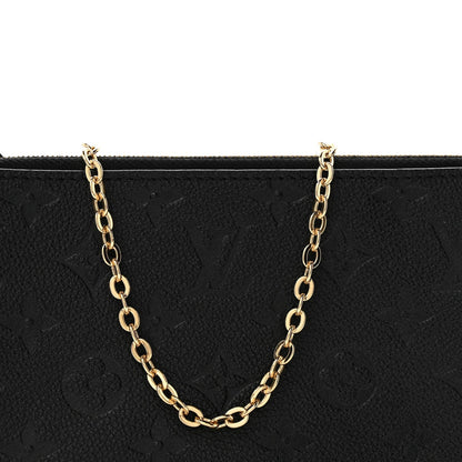 Empreinte Double Zip Pochette Black