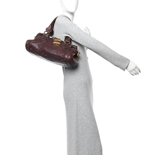 Calfskin Medium Paddington Satchel Chocolate