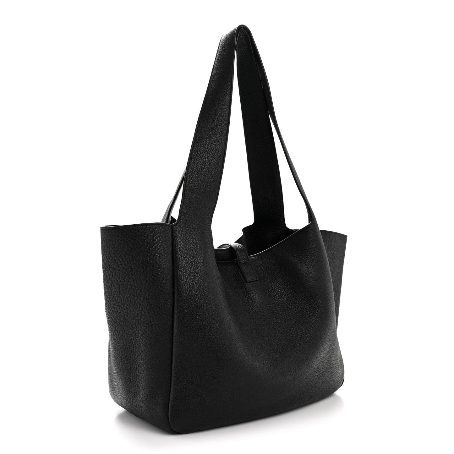 Grained Deerskin Bea Tote Black