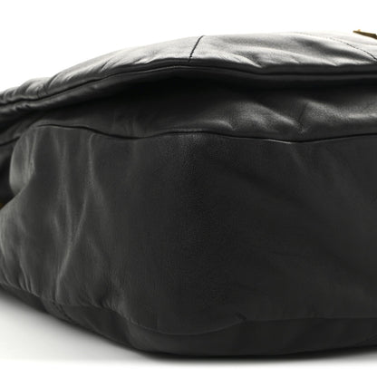 Lambskin Matelasse Monogram Large Jamie 4.3 Black