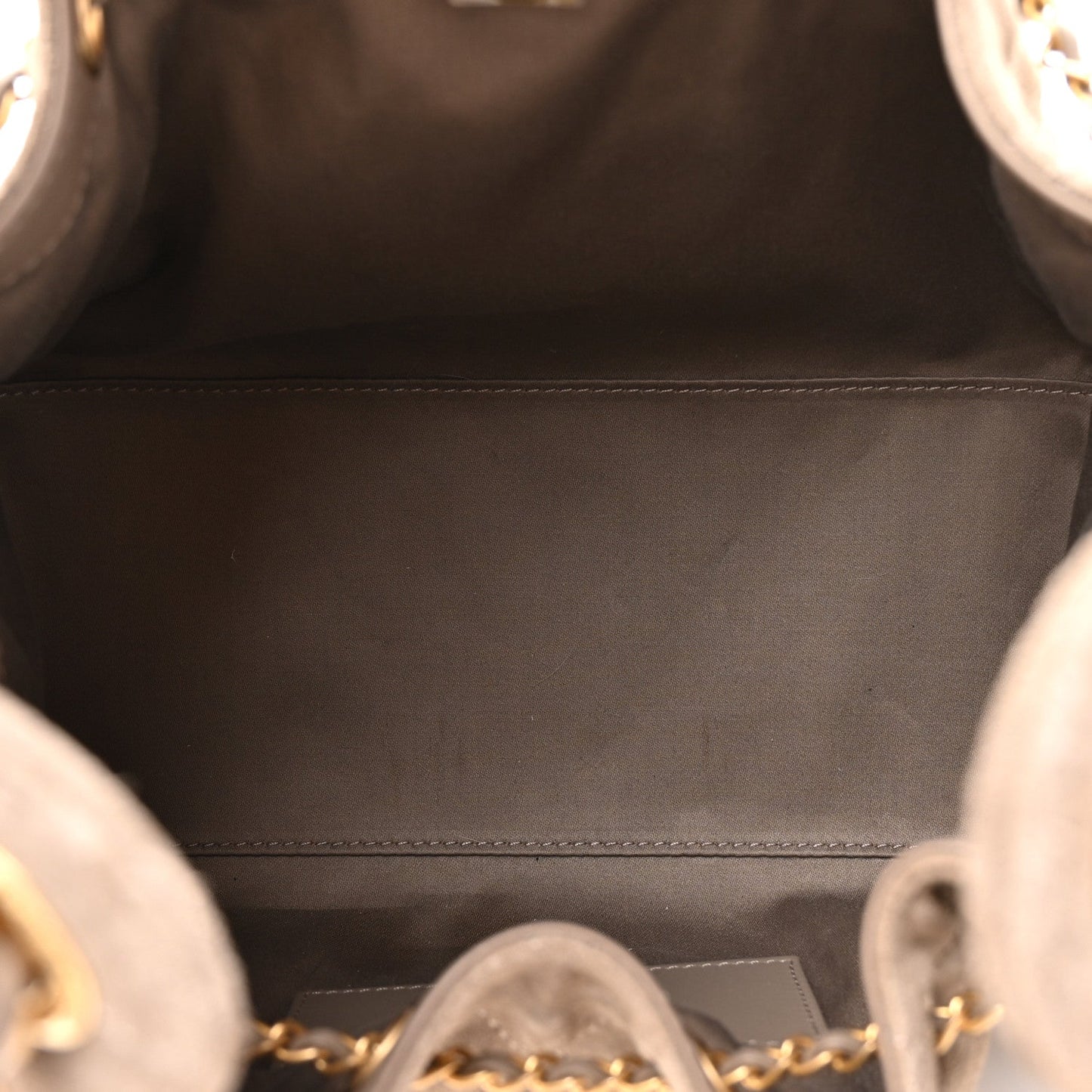 Suede Quilted Small Chanel 25 Handbag Dark Grey