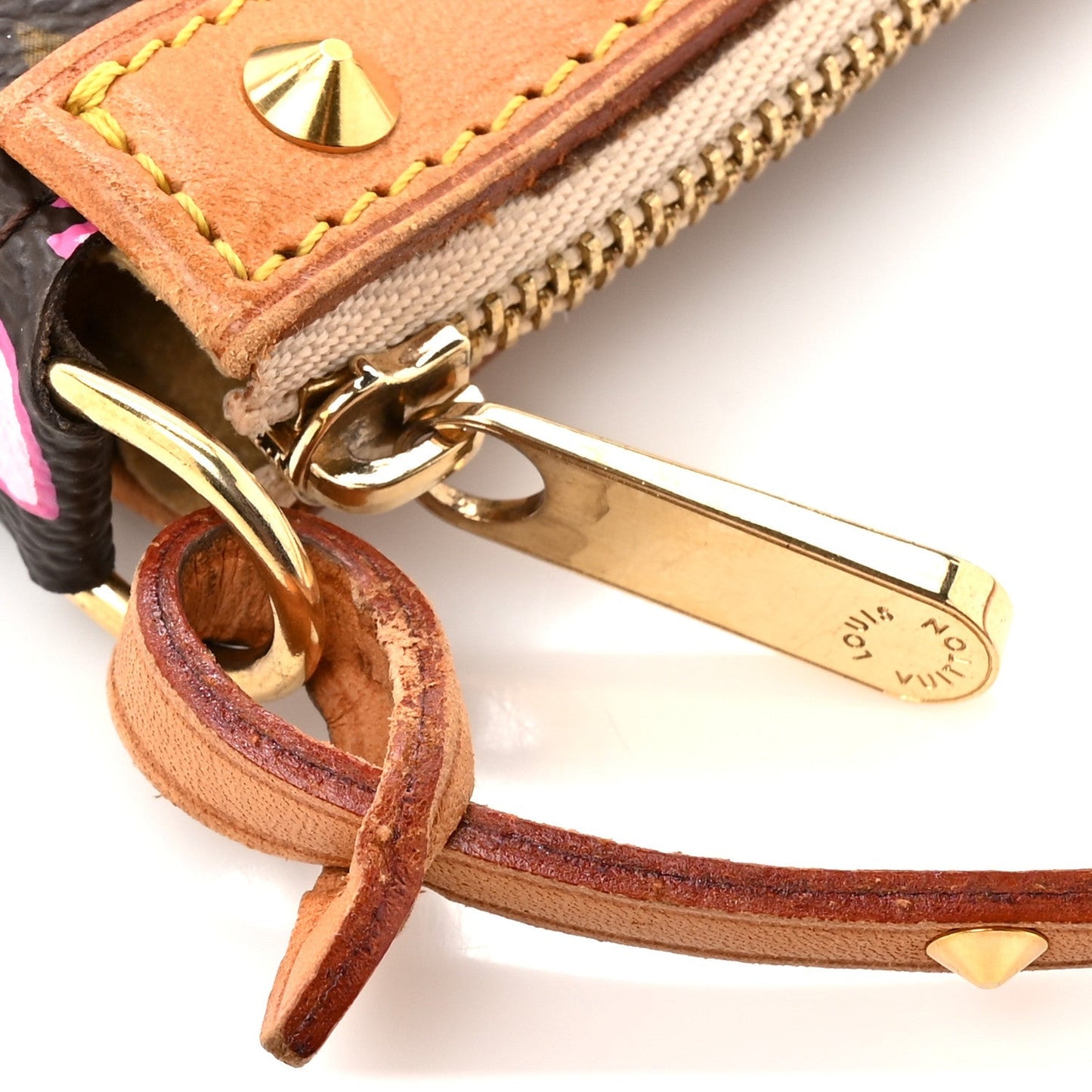 Monogram Cherry Blossom Pochette Accessories Brown