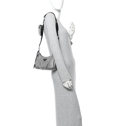 Satin Crystal Re-Edition 2005 Shoulder Bag Cristal