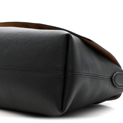 Grained Calfskin Low Key Messenger Black