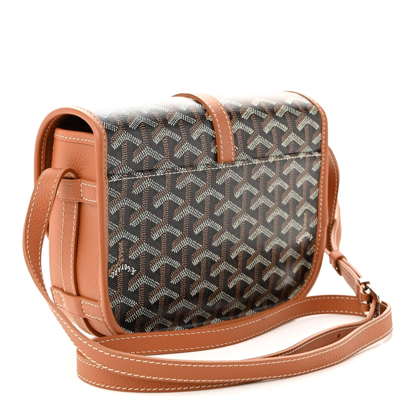 Goyardine Belvedere II PM Messenger Bag Black Gold