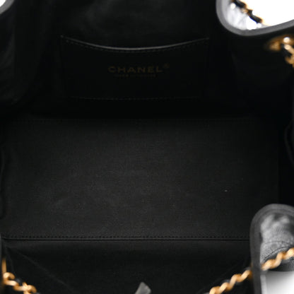 Caviar Quilted Small Chanel 25 Handbag Black