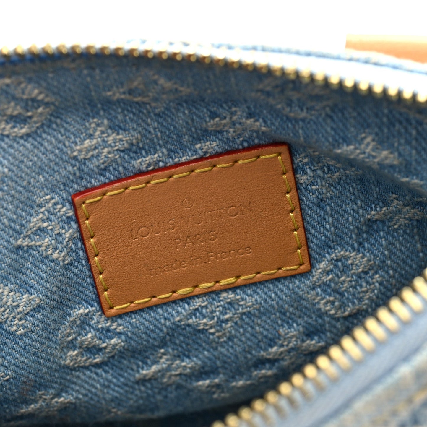 Monogram Denim Nano Speedy Sky Blue