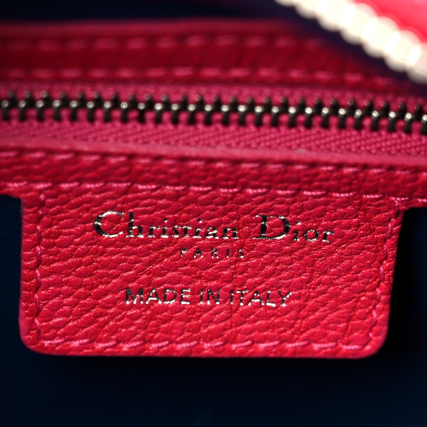 Grained Calfskin Cannage Medium Lady Dior Pink