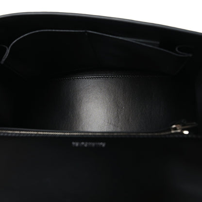 Arena Lambskin Medium Hourglass X Le Cagole Top Handle Bag Black
