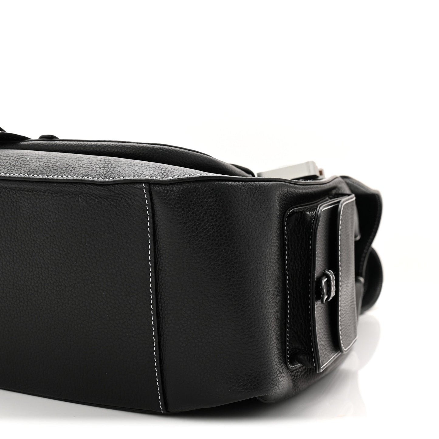 Grained Calfskin Maxi Gallop Backpack Black