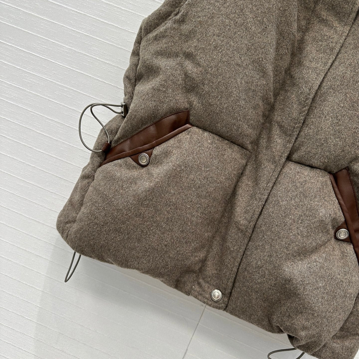 LP 25 Down Vest Taupe Wool Polyester 304336