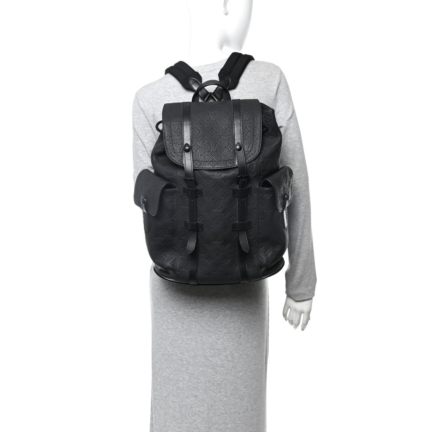 Taurillon Monogram Christopher PM Backpack Black