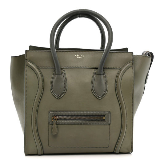 Smooth Calfskin Mini Luggage Almond