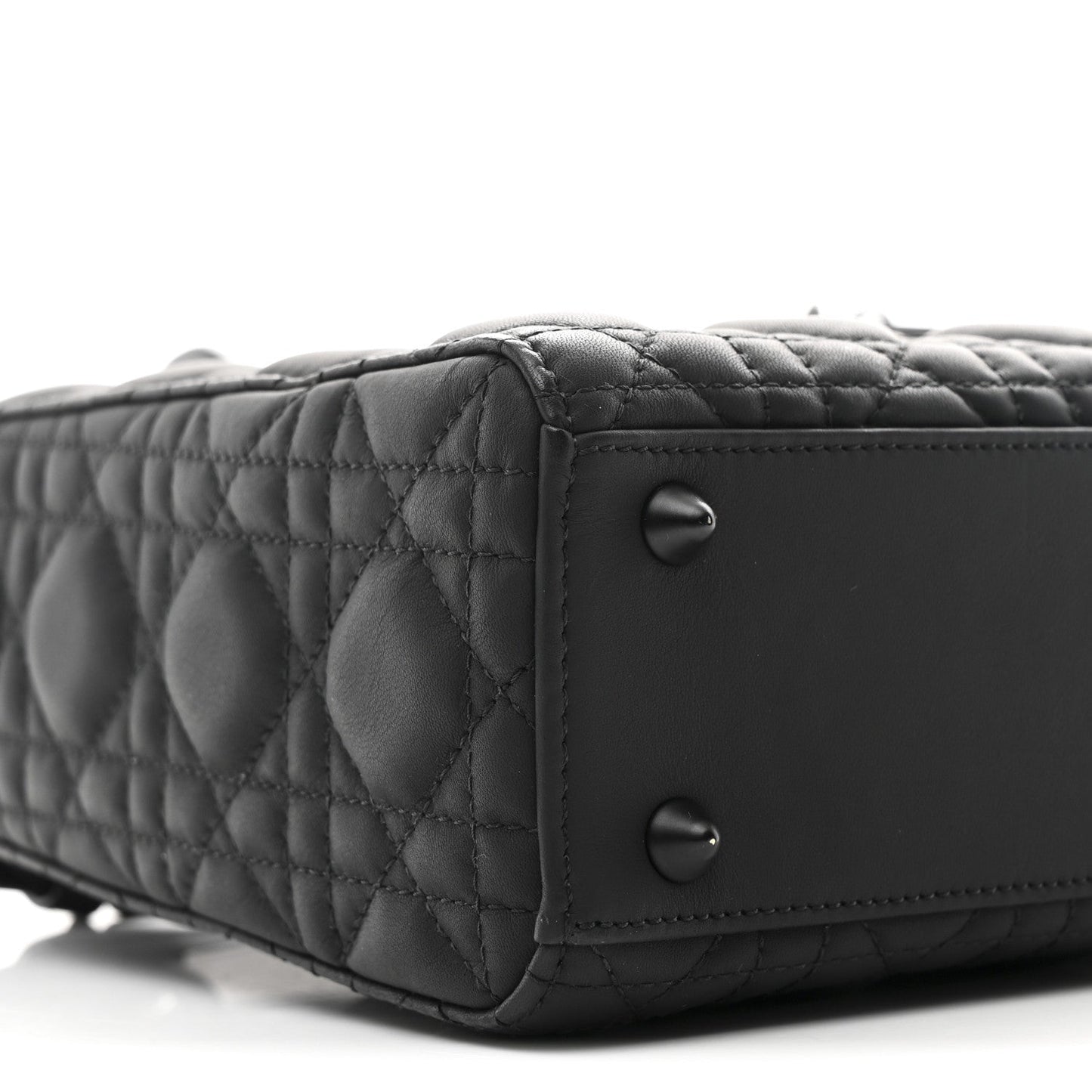 Ultra Matte Calfskin Cannage Small My ABCDior Lady Dior Black