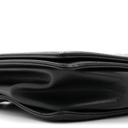 Caviar Quilted Large Boy Flap Black