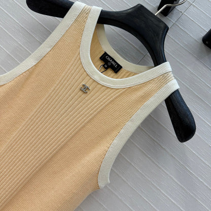CC 25 Knitted Dress Yellow Cotton