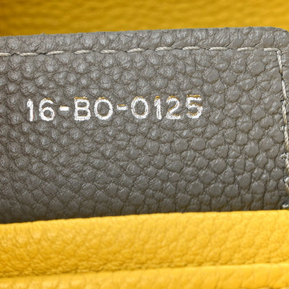 Grained Calfskin Cannage Medium Tri-Color Lady Dior Light Blue Grey Yellow