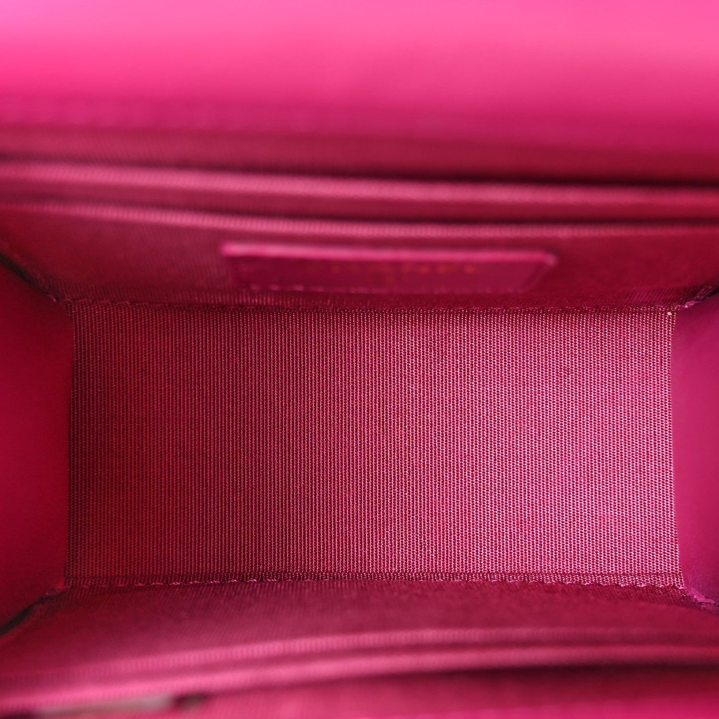 Lambskin Quilted Mini Trendy CC Clutch With Chain Fuchsia