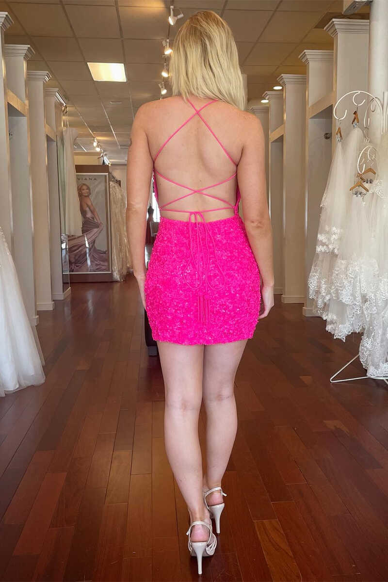 PM245,Bodycon sequin homecoming dresses tight cocktail dress
