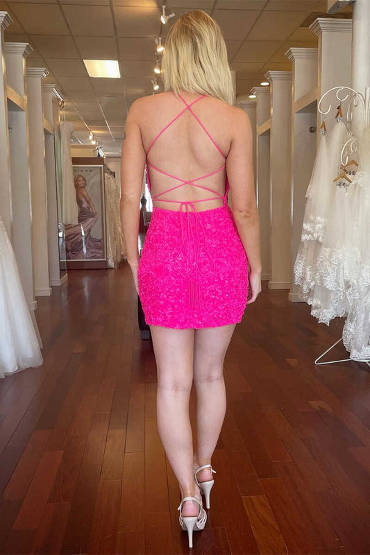 PM245,Bodycon sequin homecoming dresses tight cocktail dress