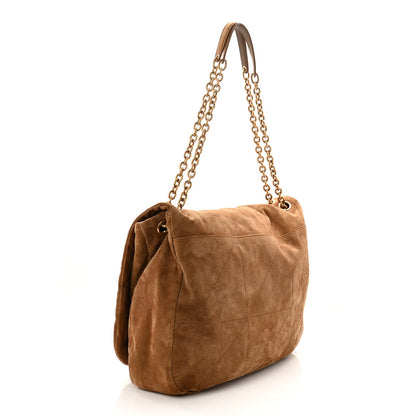 Suede Matelasse Monogram Large Jamie 4.3 Snuff