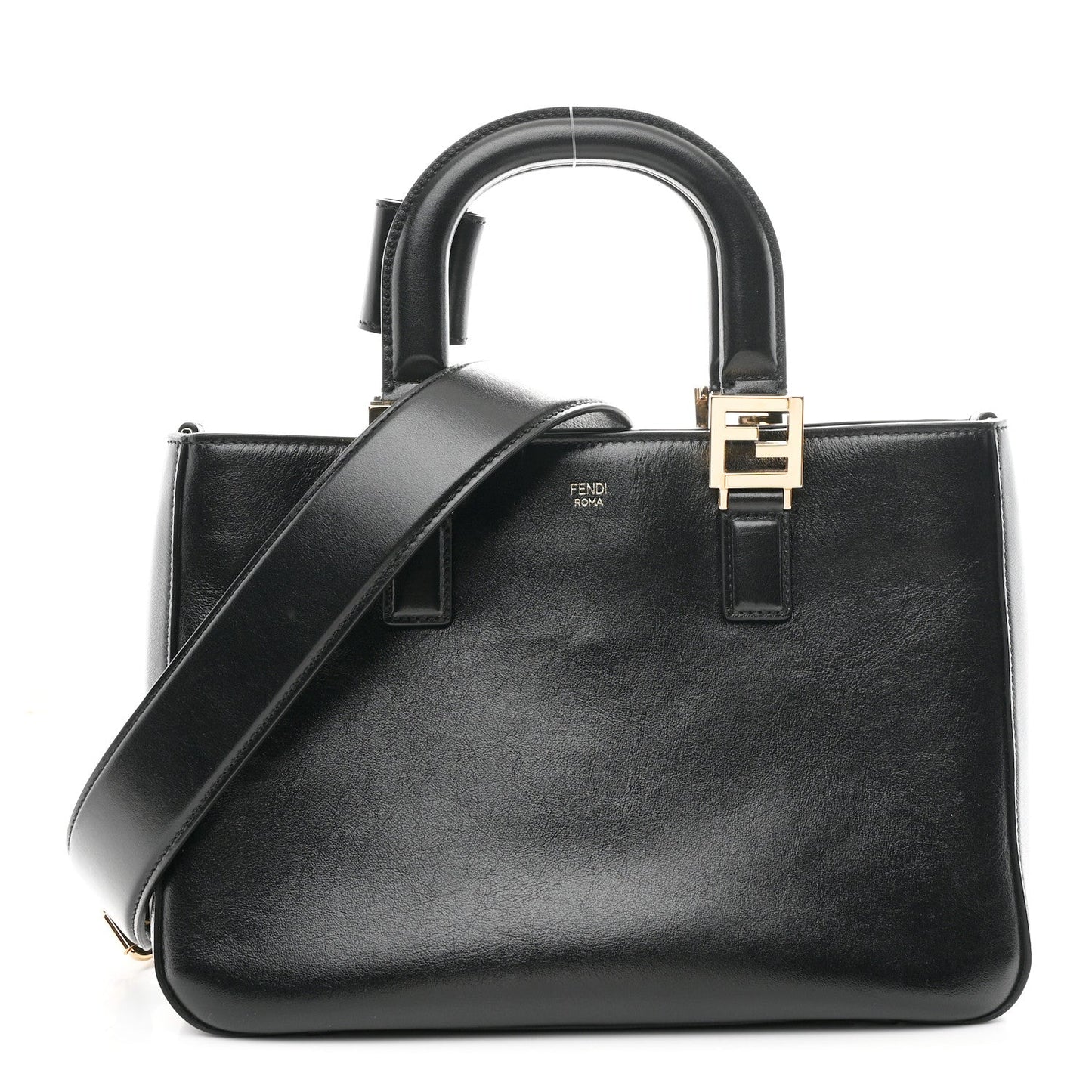 Vitello Glacier Small FF Tote Black