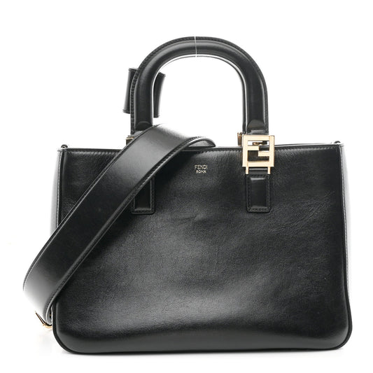 Vitello Glacier Small FF Tote Black