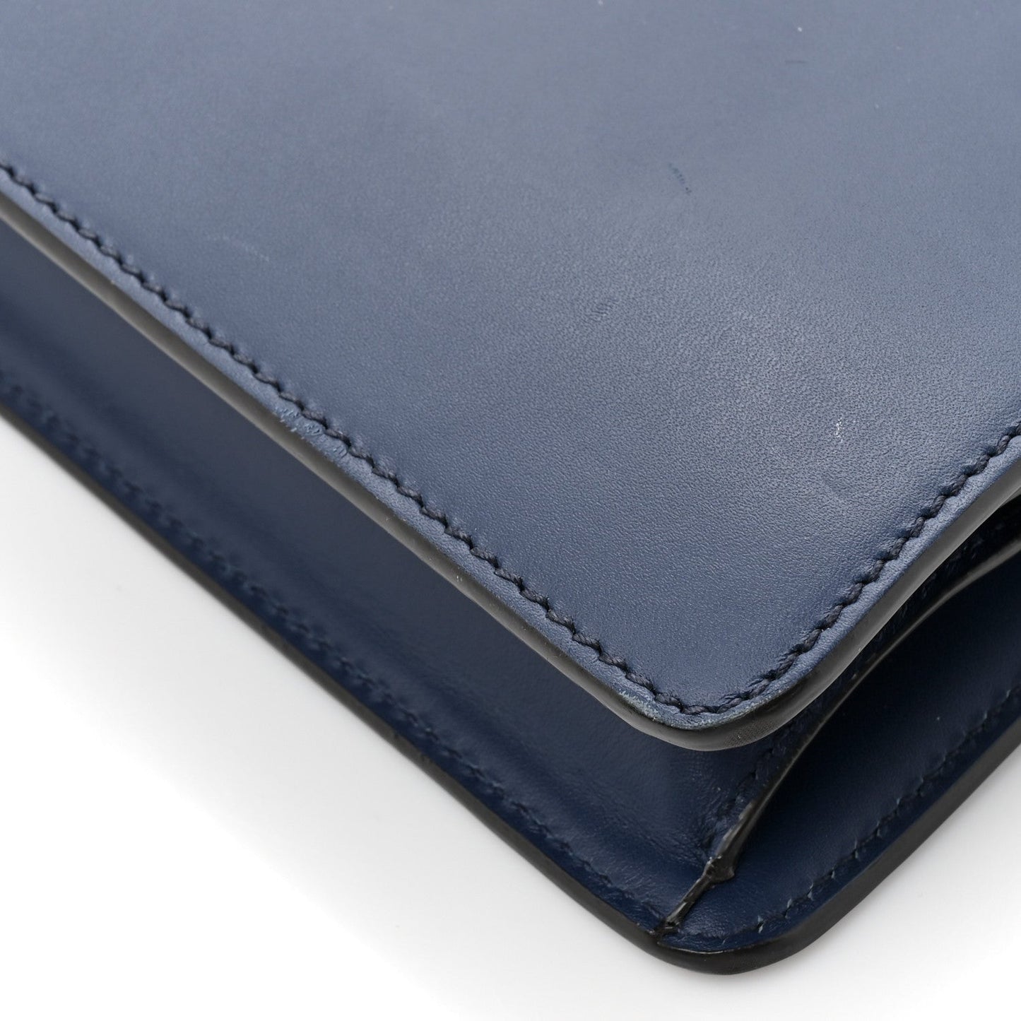 Calfskin Medium Sylvie Top Handle Bag Blue