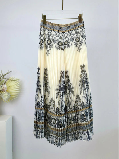 ZIMMERMANN PLEATED FLARED PANTS 270190