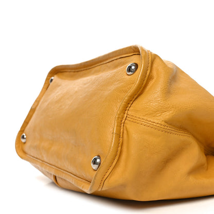 Calfskin Natural Beauty Tote Yellow