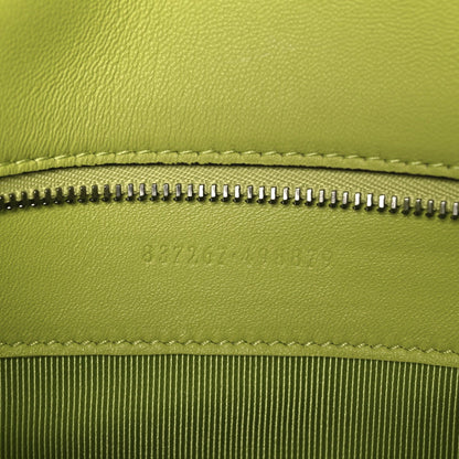 Calfskin Matelasse Medium GG Marmont Shoulder Bag Bright Green