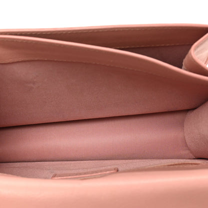 Goatskin Quilted Small CC Box Flap Pink