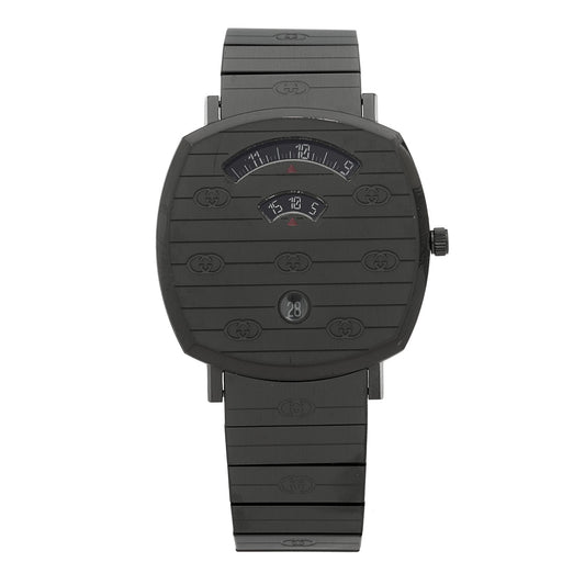 PVD Stainless Steel 38mm Grip Quartz Watch Black