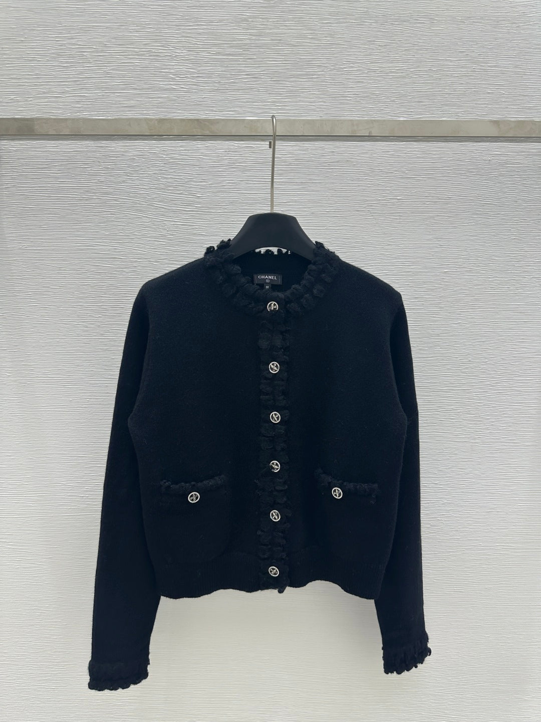 CC 25 Cardigan Black And White Cashmere 226856