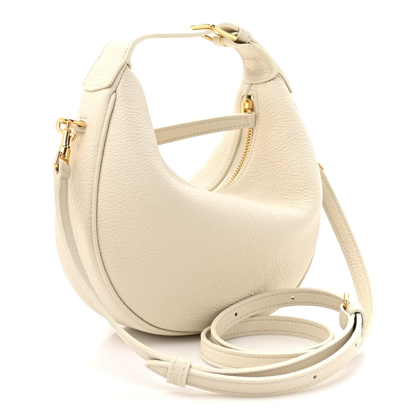 Supple Grained Calfskin Teen Lulu Shoulder Bag Rice