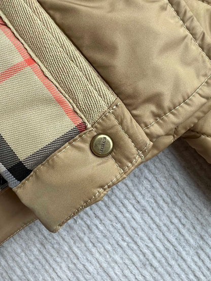 Bur 25 Quilted Jacket Dark Beige Polyester 300087