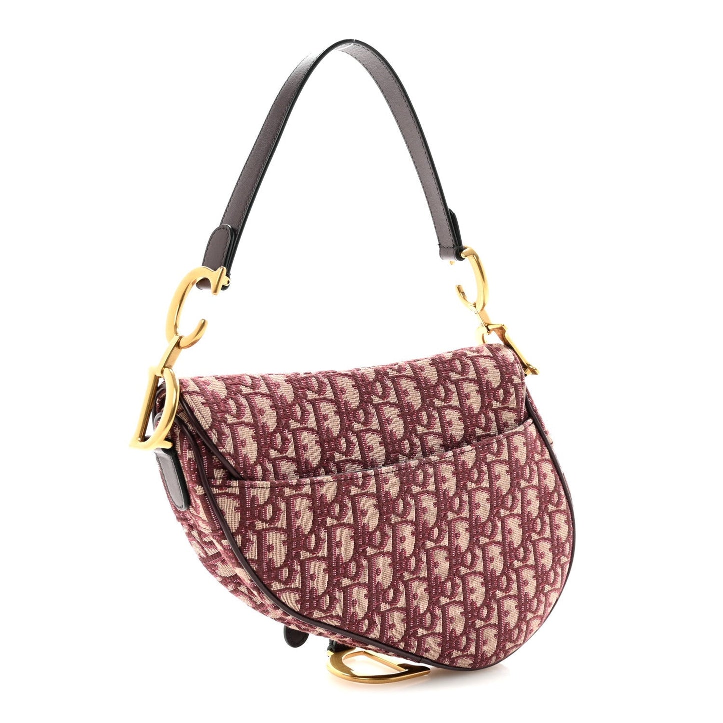 Oblique Saddle Bag Burgundy