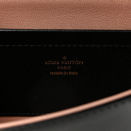 Lambskin Embossed Monogram Pochette Coussin Black