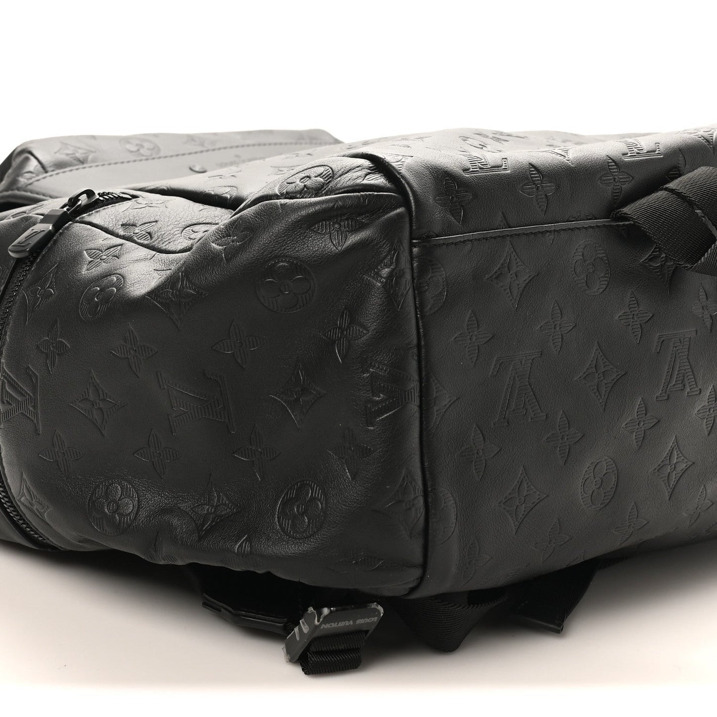 Calfskin Monogram Shadow Discovery Backpack Black
