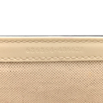 Boarded Dyana Lux Calfskin Web Mini Bamboo 1947 Top Handle Bag  Mystic White