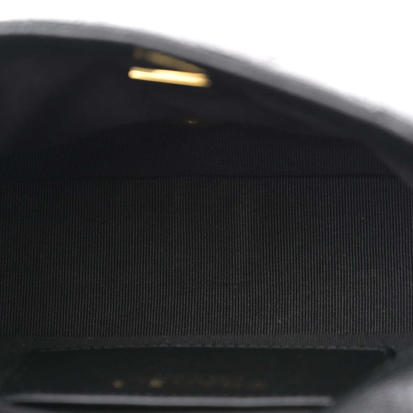 Grained Lambskin Quilted Mini Flap Black