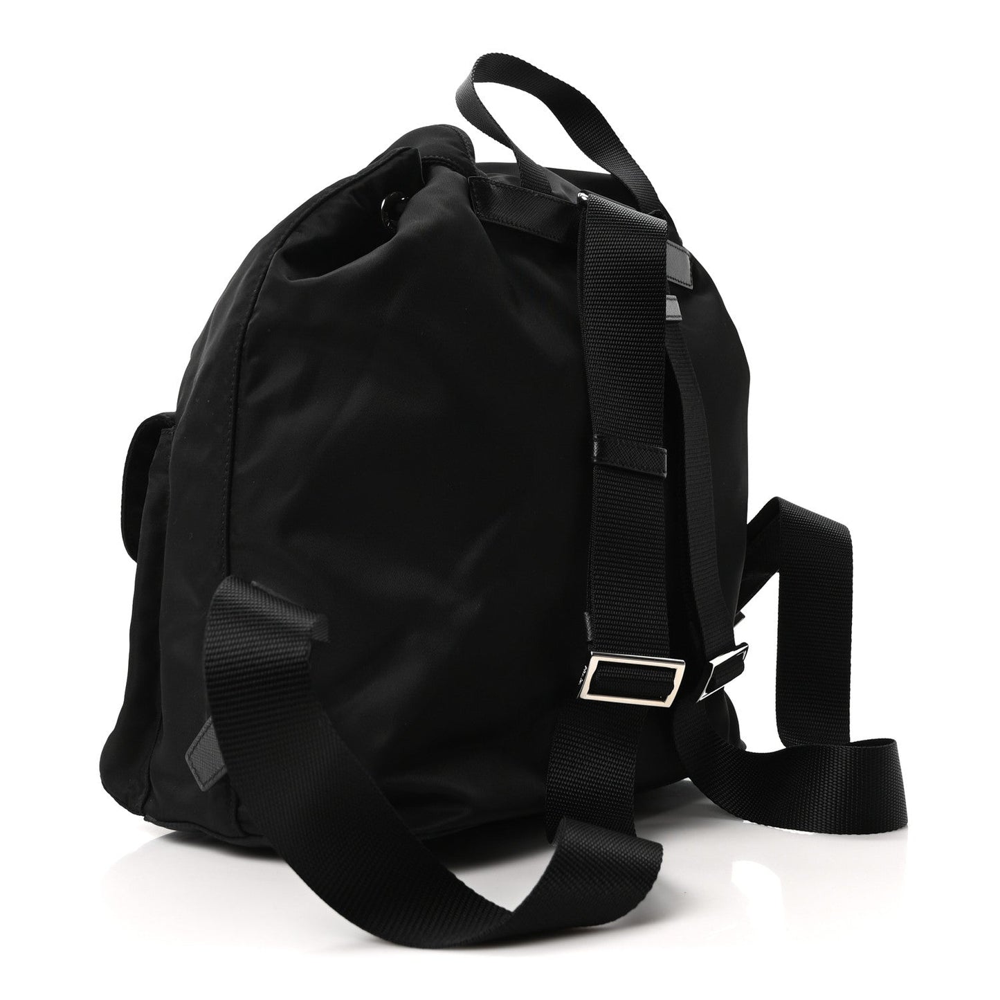 Tessuto Nylon Saffiano Medium Backpack Black
