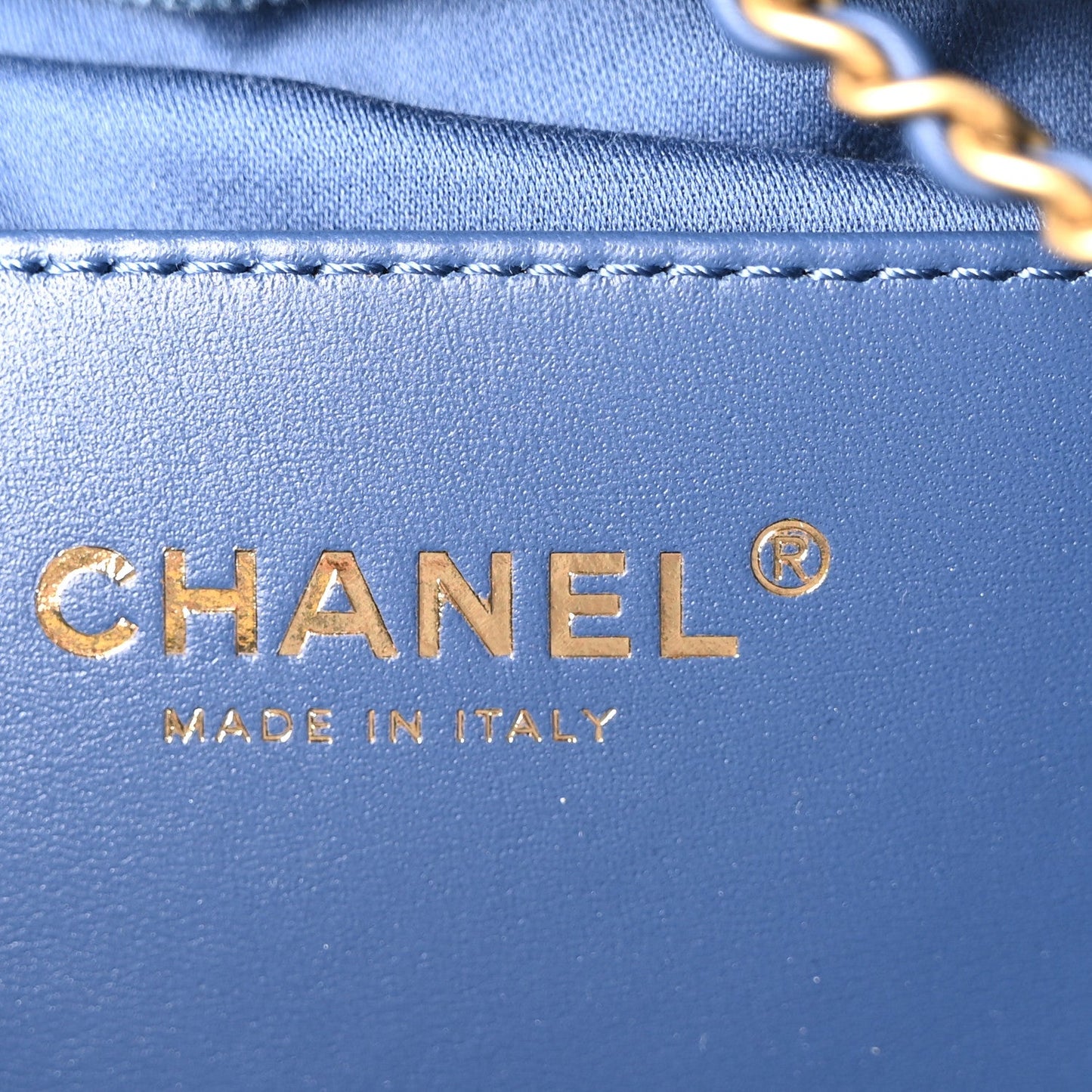 Washed Denim Quilted Small Chanel 25 Handbag Blue