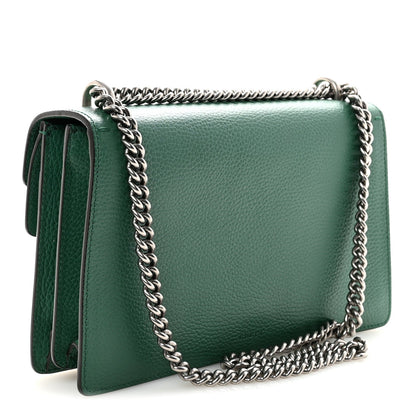 Pebbled Calfskin Small Dionysus Shoulder Bag Emerald