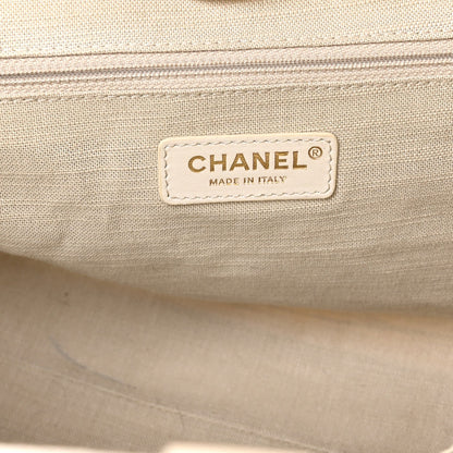 Mixed Fibers Small Deauville Tote White