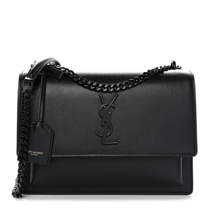 Calfskin Medium Monogram Monochrome Sunset Black