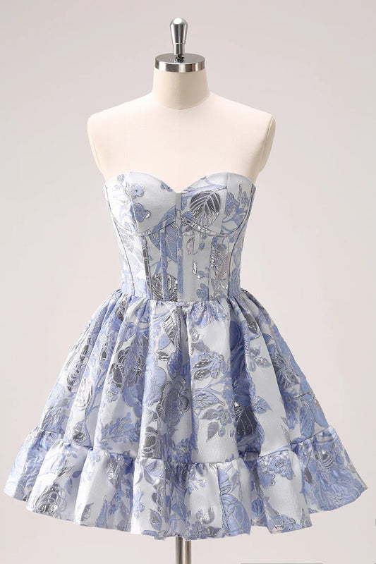 omberprom Fashion Homecoming Dress Cute Ball Gown Satin with Ruffle Sweetheart