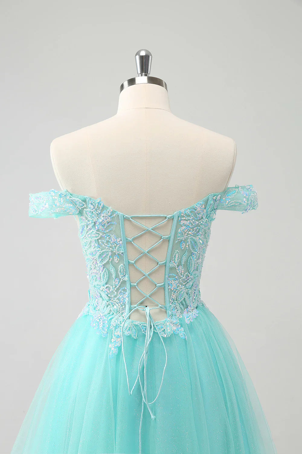 omberprom A Line Sequins Homecoming Dress Off The Shoulder Graduation Dresses Short Prom Dress