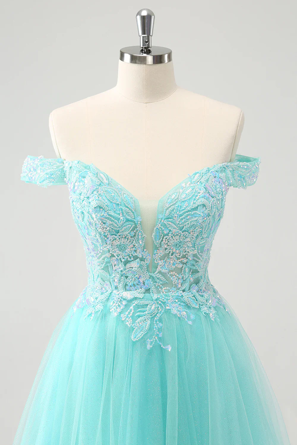 omberprom A Line Sequins Homecoming Dress Off The Shoulder Graduation Dresses Short Prom Dress