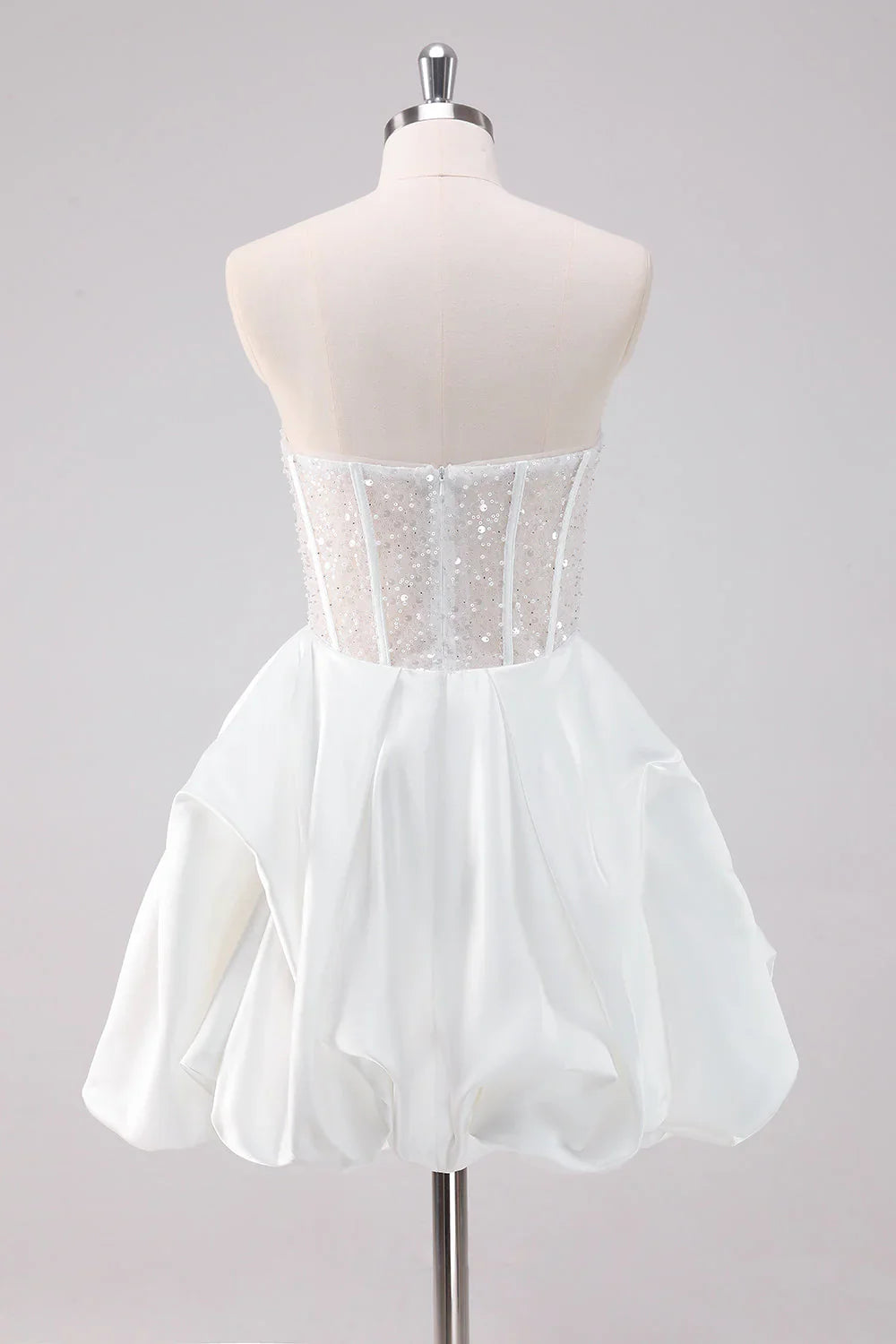 omberprom Fashionable and Beautiful Homecoming Dress Sparkly A Line Strapless Graduation Dress